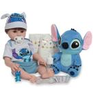 Boneco Bebê Reborn Realista Com Kit Acessórios Pelúcia