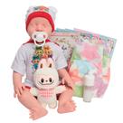 Boneco Bebe Reborn Realista Corpo Silicone + Kit Itens