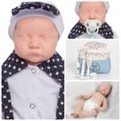 Boneco Bebê Reborn Recém Nascido Dormindo 100% Silicone