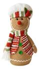 Boneco Biscoito Sem Pernas Natal Enfeite Cozinheiro 28x15 Boneco Biscoito Sem Pernas Natal Enfeite Cozinheiro 28x15