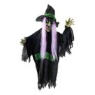 Boneco Bruxa Zidônia Decoração Halloween com Som e Luz