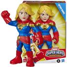 Boneco Capita Marvel Capitã Vingadores Avengers Hasbro Mega Mighties Original 25cm