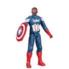 Boneco capitão américa admirável mundo novo titan hero clássico - hasbro f9276
