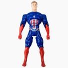 Boneco Capitão América Articulado 28cm Aventureiros Steve