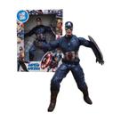 Boneco Capitão América Gigante Com Som 45cm Articulado Mimo Toys - 0592