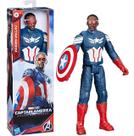 Boneco Capitão América Marvel Sam Wilson Com Escudo 30cm