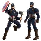 Boneco Captain América Blokees Marvel Action Figure 13 Cm Articulado 94 Peças