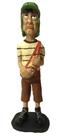 Boneco Chaves Com Lanche Em Resina 18cm Turma Do Chaves
