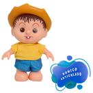 Boneco Chico Bento Articulado 100% Vinil Com Cheirinho 26cm