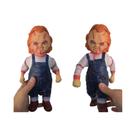 Boneco Chucky Grande De Látex 45cm, Figura De Terror 26cm, Suporte De 24cm, Estátua De Adereço De