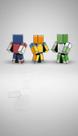 Boneco Colecionável Estilo Pixel Art Aventura