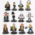 Boneco de ação Beculerty One Piece Luffy PVC 12 unidades/conjunto 4,5-5. Boneco de ação Beculerty One Piece Luffy PVC 12 unidades/conjunto 4,5-5.