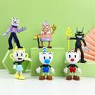 Boneco de ação Cuphead Teacup 10cm Adventure Mecup Brocup