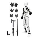 Boneco de Ação Dummy 13 - O Brinquedo Articulado que Revoluciona a Diversão! Dummy 13:BRANCO E PRETO