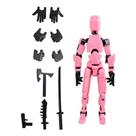 Boneco de Ação Dummy 13 - O Brinquedo Articulado que Revoluciona a Diversão! Dummy 13:ROSA E PRETO