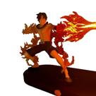 Boneco de ação Fire Fist Ace Light-up 20 cm PVC Anime One Piece