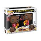 Boneco de ação Funko Pop! NBA JAM: Rockets Clyde Drexler e Hakeem Olajuwon, pacote com 2
