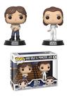 Boneco de ação Funko Pop! Pacote com 2 de Star Wars: Han e Leia