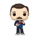 Boneco de ação Funko Pop! TV Ted Lasso com xícara de chá de 10 cm