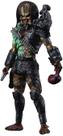 Boneco de ação Hiya Toys Predator Battle Damage em escala 1:18