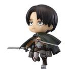 Boneco de ação Levi Ackerman Attack on Titan de 10 cm com acessórios