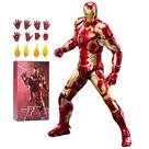 Boneco de ação LonullyMege Ironman MK43 18cm articulado