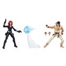 Boneco de ação Marvel Gamerverse vs. Capcom Black Widow vs. Ryu