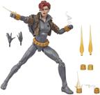 Boneco de ação Marvel Legends Series Comic Black Widow 15cm