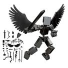 Boneco de ação Mini Hip Hop T13 com suporte e asas Lucky 13 R&B