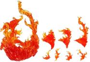 Boneco de ação Mount Dofaxgo Effect Burning Flame para Figma