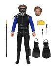 Boneco de ação NECA Jaws Shark CAGE Hooper 20 cm vestido 8 polegadas