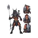 Boneco de ação NECA Predator Clan Leader de 18 cm totalmente posicionável