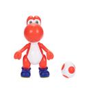 Boneco de ação Nintendo Super Mario Red Yoshi 10cm com ovo