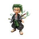 Boneco de ação One Piece Chibi Zoro 15 cm PVC multicolorido