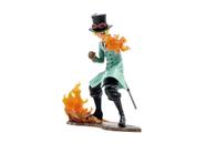 Boneco de ação One Piece Sabo Fire Pose 15 cm em PVC