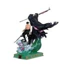 Boneco de ação One Piece Zoro, modelo de PVC de 26 cm