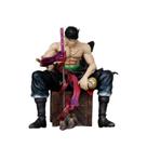 Boneco de ação One Piece Zoro Sitting Pose de 13,5 cm em PVC