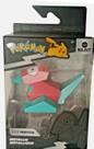 Boneco de ação Pokémon Select Metallic Battle Porygon de 3 polegadas