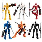 Boneco de ação PORUTE T13 Titan 13 Robot impresso em 3D (6 unidades)
