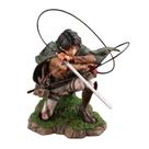 Boneco de ação Sajy Attack On Titan Levi Ackerman 18 cm em PVC