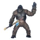 Boneco de ação SHM King Kong com machado de 14 cm de PVC dobrável
