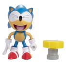 Boneco de ação Sonic The Hedgehog Classic Sonic de 10 cm com mola