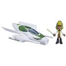 Boneco de ação Star Wars Young Jedi Kai Brightstar 10 cm com navio Boneco de ação Star Wars Young Jedi Kai Brightstar 10 cm com navio