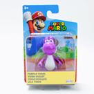 Boneco de ação Super Mario Mini de 2,5 polegadas roxo Yoshi Boneco de ação Super Mario Mini de 2,5 polegadas roxo Yoshi