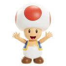 Boneco de ação Super Mario Red Toad, brinquedo colecionável de 6,35 cm