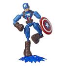 Boneco de ação Toy Marvel Avengers Bend and Flex Capitão América
