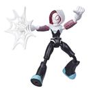 Boneco de ação Toy Spider-Man Marvel Bend e Flex Ghost-Spider de 6 polegadas