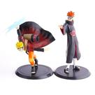 Boneco de ação Uzumaki Naruto Uchiha Itachi 19 cm, 2 peças
