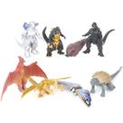 Boneco de anime, modelo colecionável, estátua, Godzillas, 8 unidades