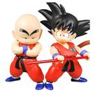 Boneco de brinquedo Dragon Ball Sun Goku Krilin 21 cm, 2 peças